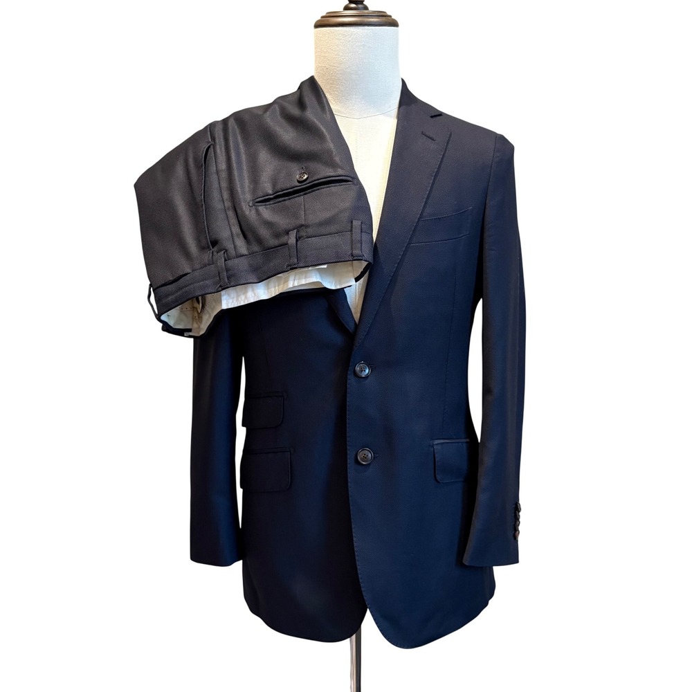 Suitsupply Sienna Suit 34R 30x30 Navy Vitale Barberis Canonico Wool 2-Piece FLAW